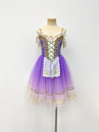 Lavender Gilded Peasant Ballet Dress