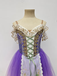 Lavender Gilded Peasant Ballet Dress
