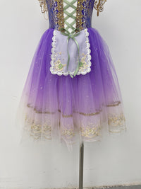 Lavender Gilded Peasant Ballet Dress