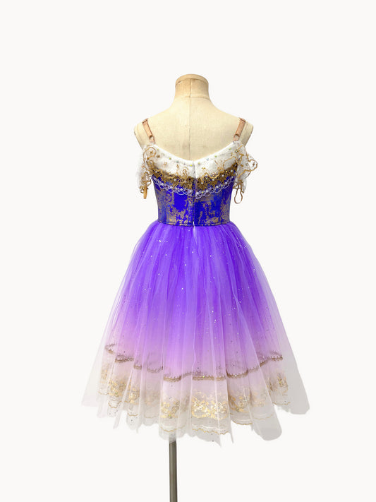 Lavender Gilded Peasant Ballet Dress