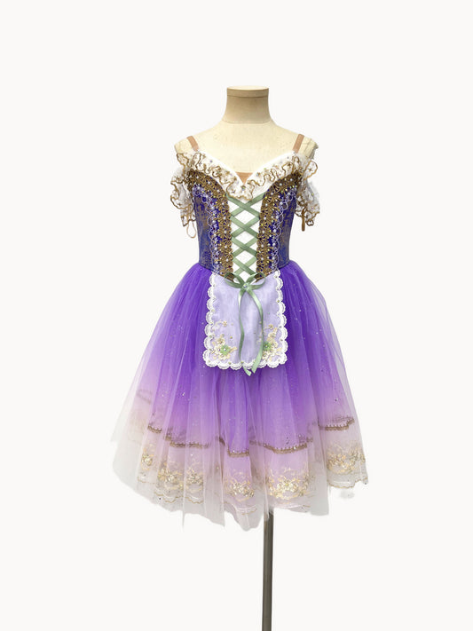 Lavender Gilded Peasant Ballet Dress