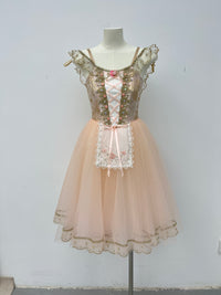 Champagne Rose Peasant Ballet Dress
