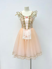 Champagne Rose Peasant Ballet Dress