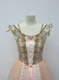 Champagne Rose Peasant Ballet Dress