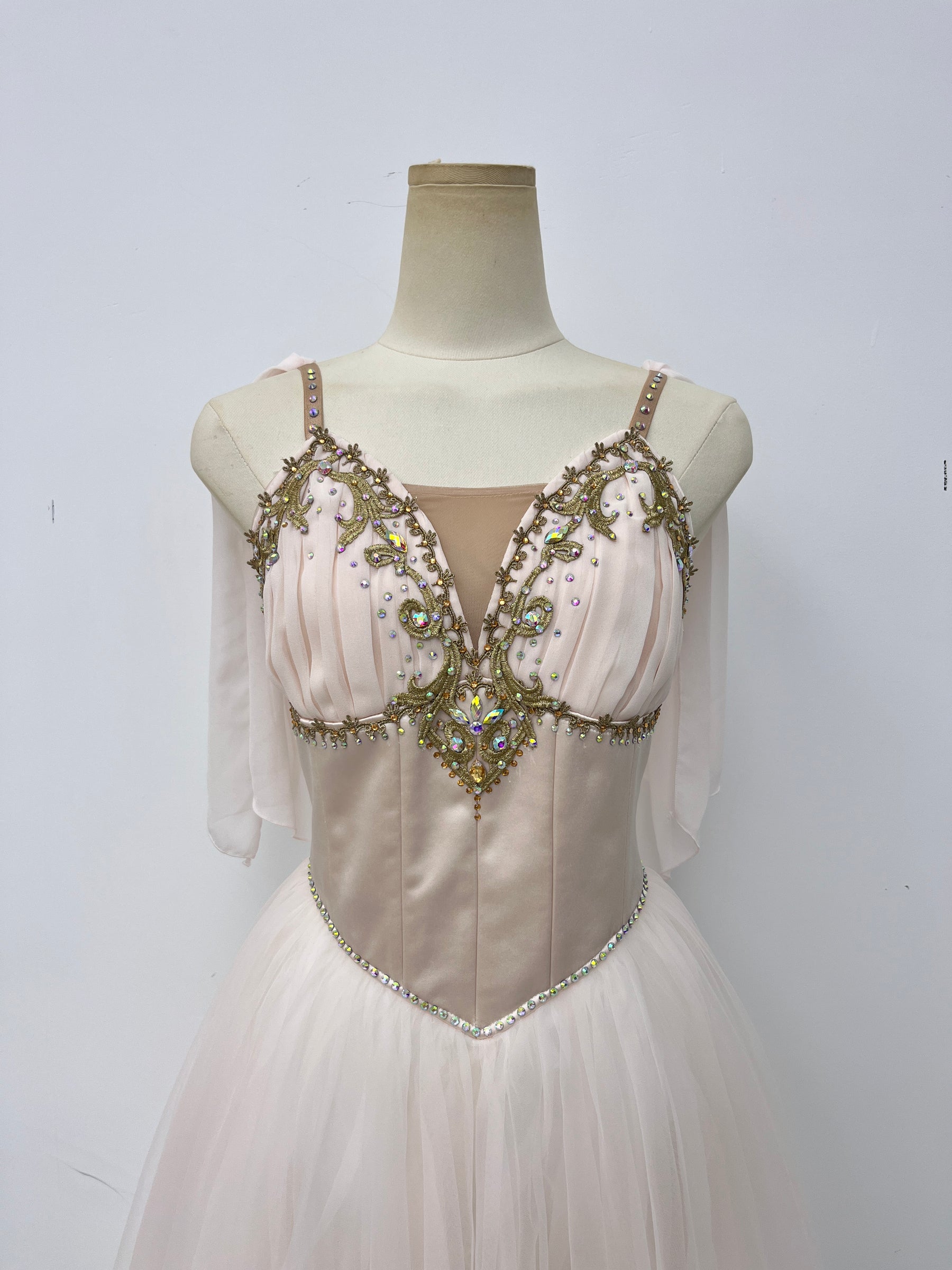 Ivory Gold Romantic Ballet Dress