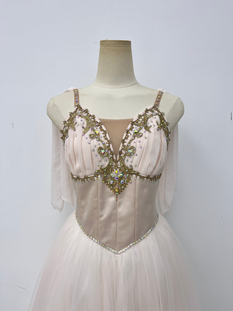 Ivory Gold Romantic Ballet Dress