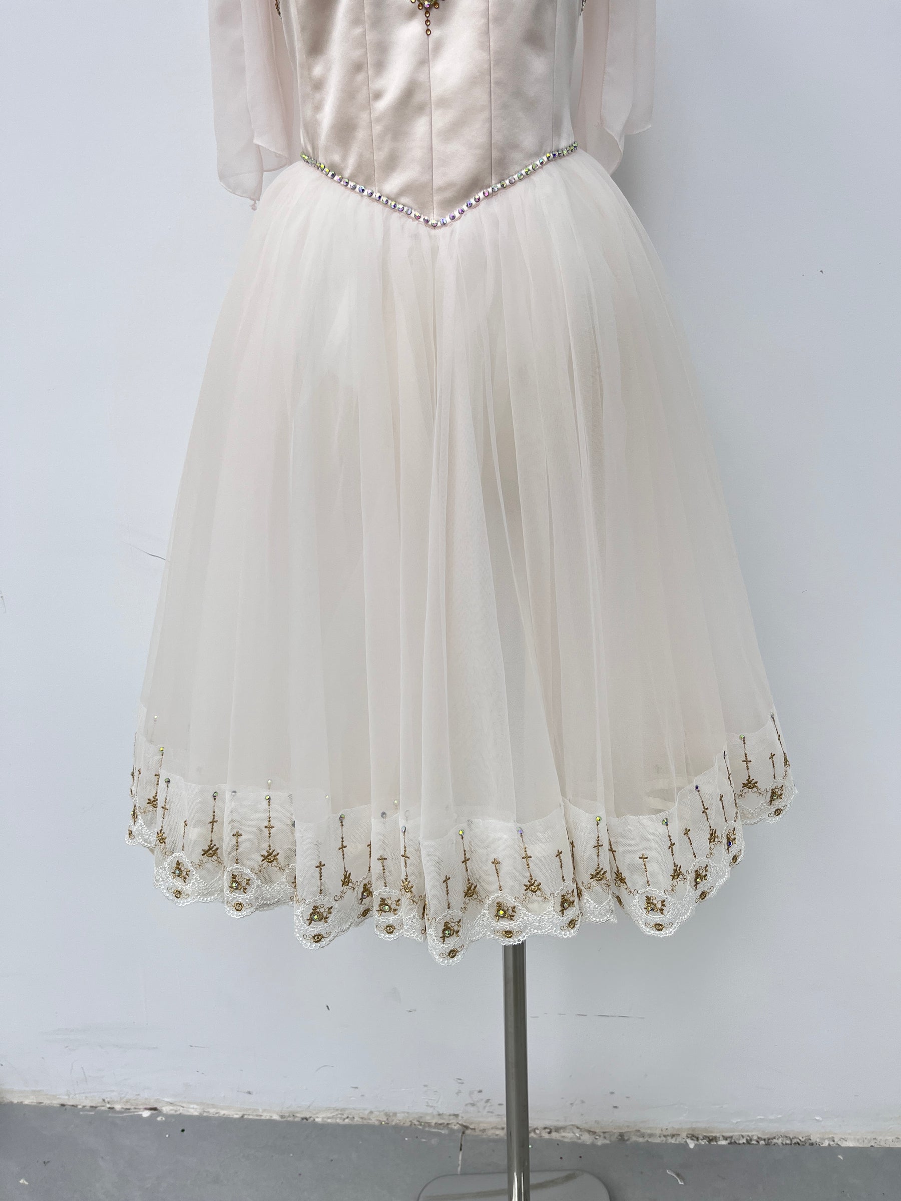 Ivory Gold Romantic Ballet Dress