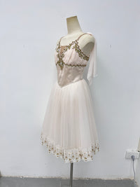 Ivory Gold Romantic Ballet Dress