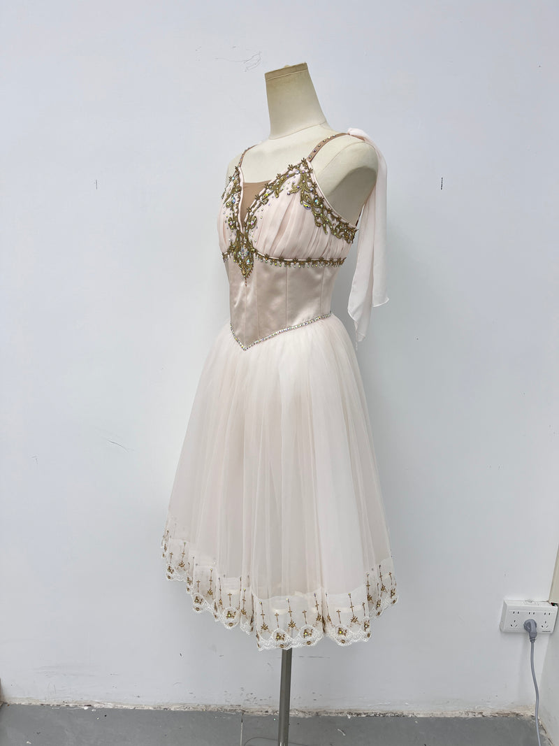 Ivory Gold Romantic Ballet Dress