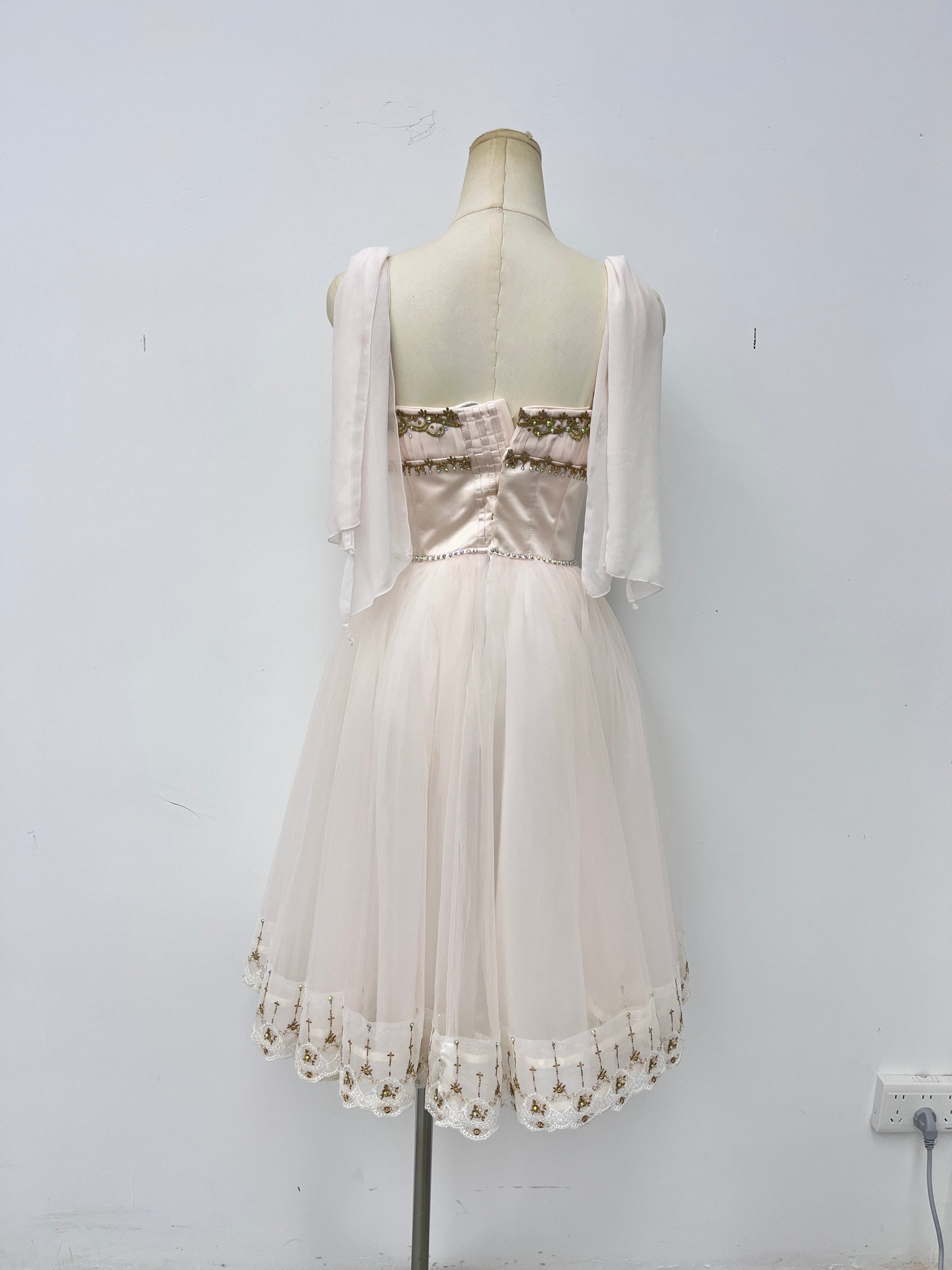 Ivory Gold Romantic Ballet Dress