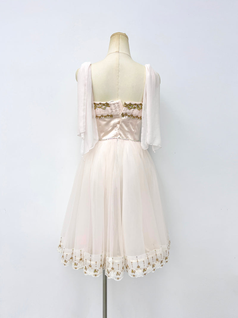 Ivory Gold Romantic Ballet Dress
