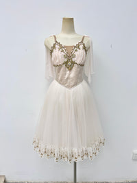 Ivory Gold Romantic Ballet Dress