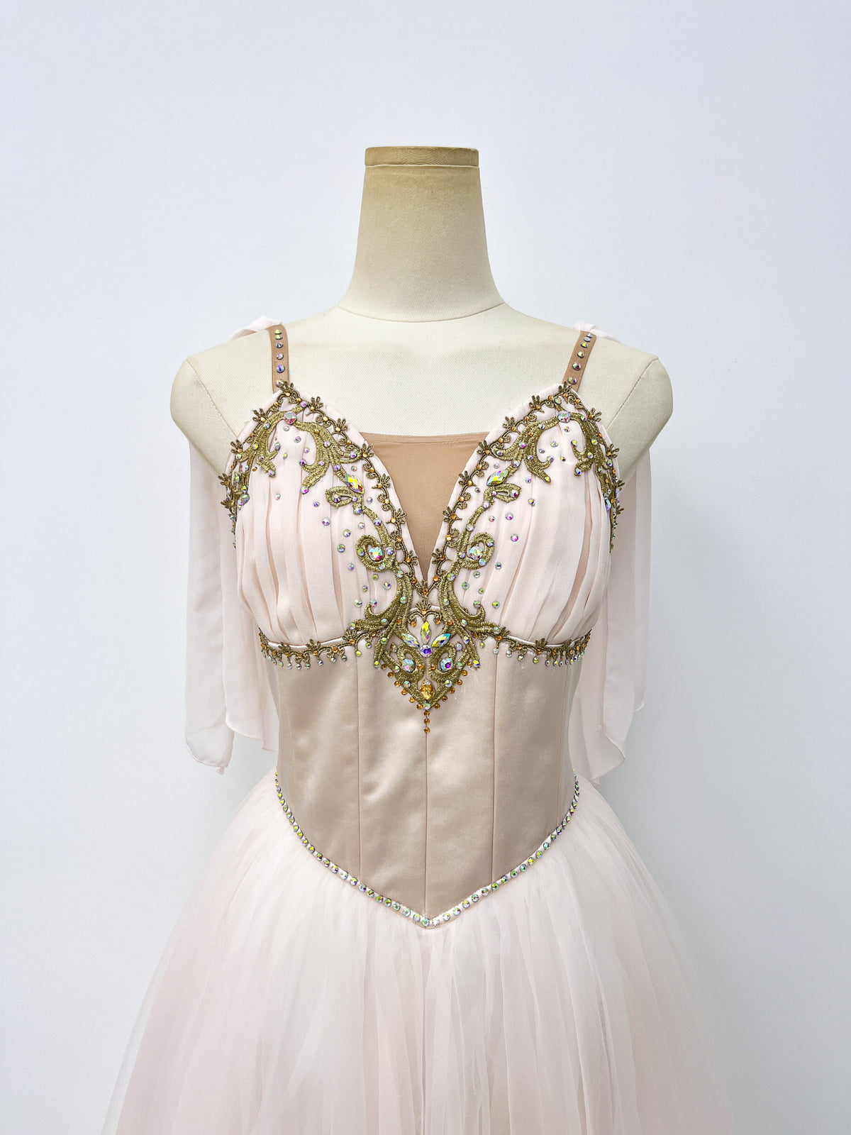 Ivory Gold Romantic Ballet Dress