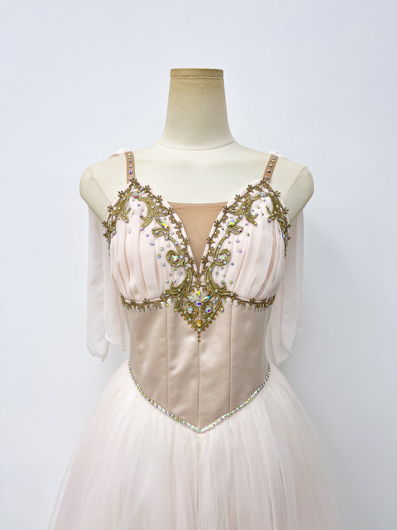 Ivory Gold Romantic Ballet Dress