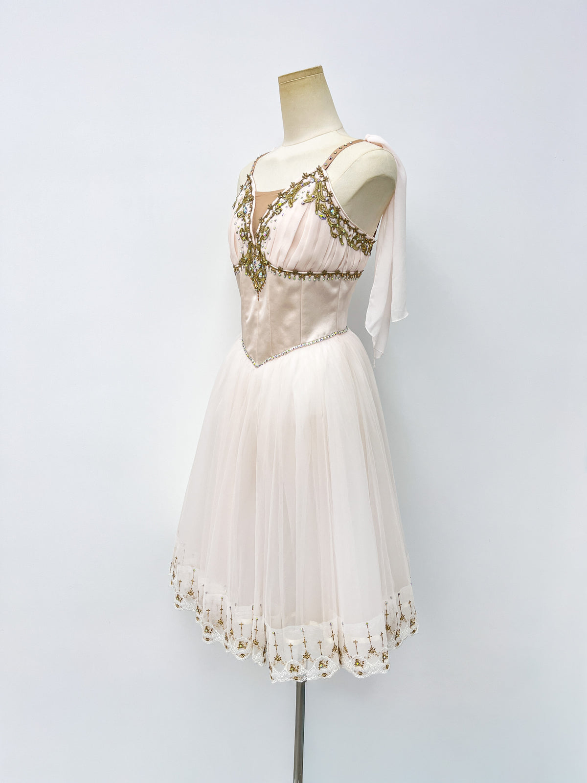 Ivory Gold Romantic Ballet Dress