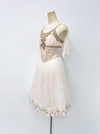 Ivory Gold Romantic Ballet Dress