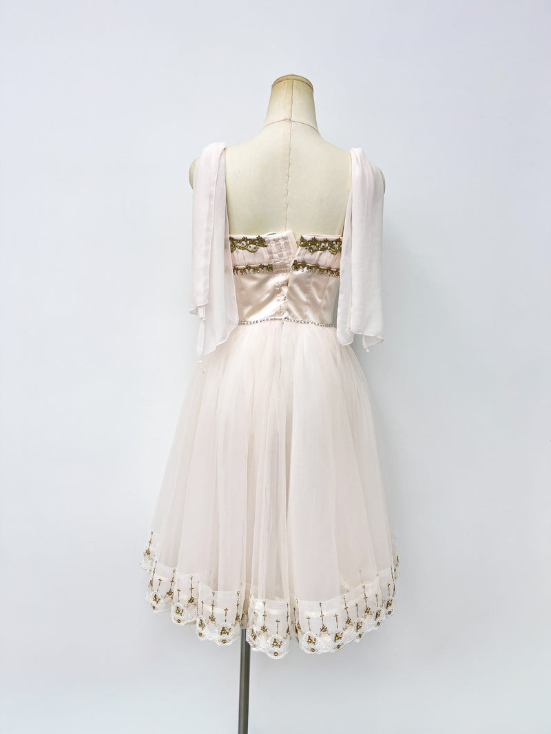 Ivory Gold Romantic Ballet Dress