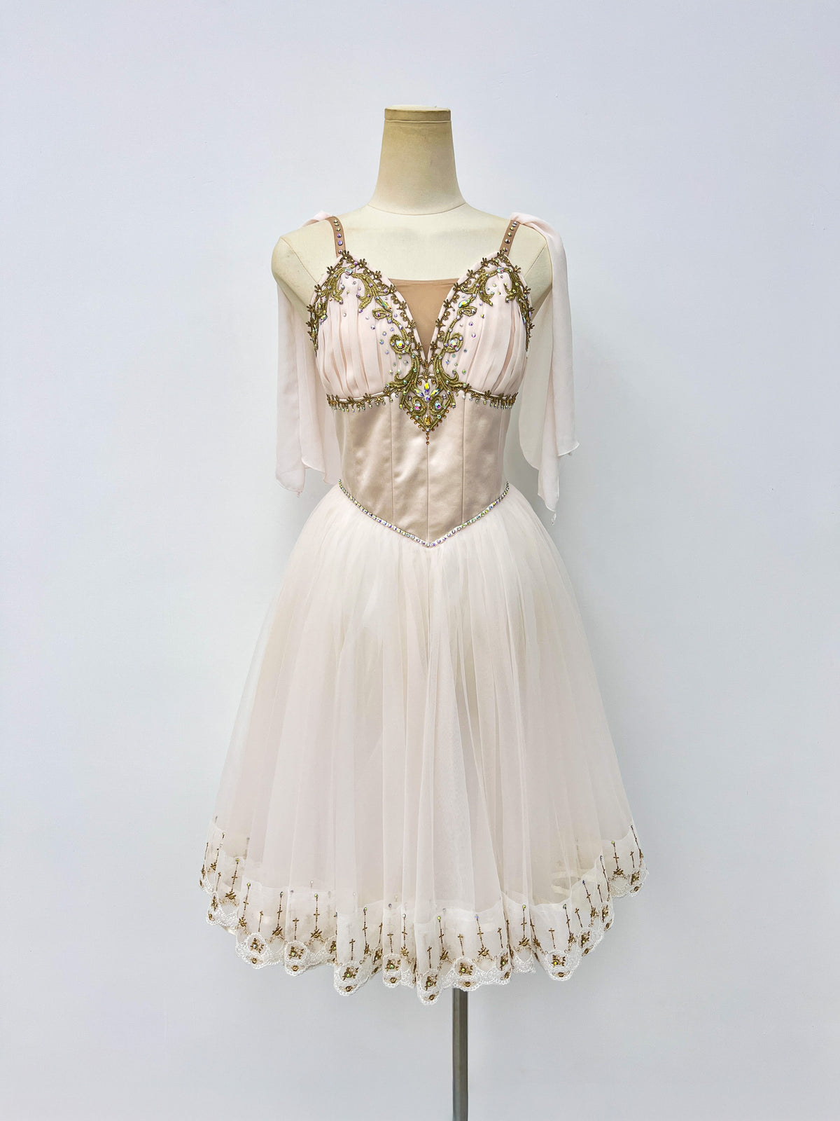 Ivory Gold Romantic Ballet Dress