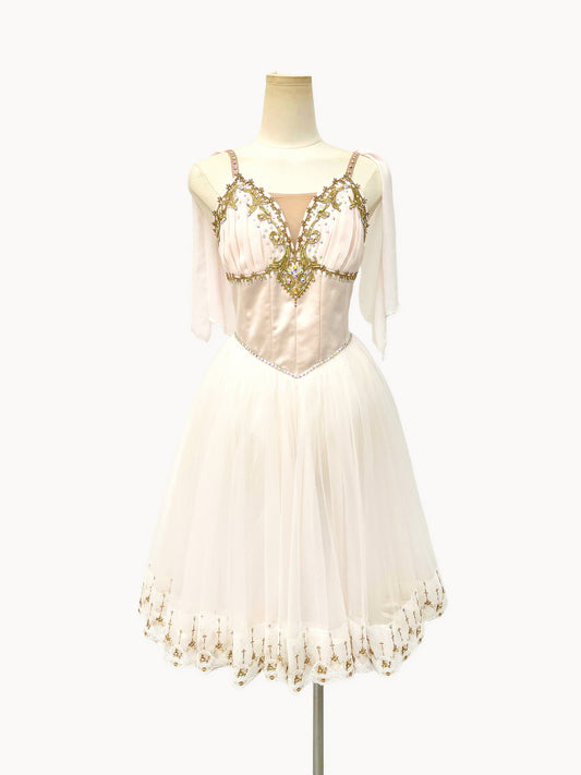 Ivory Gold Romantic Ballet Dress