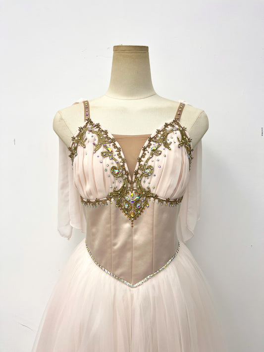Ivory Gold Romantic Ballet Dress