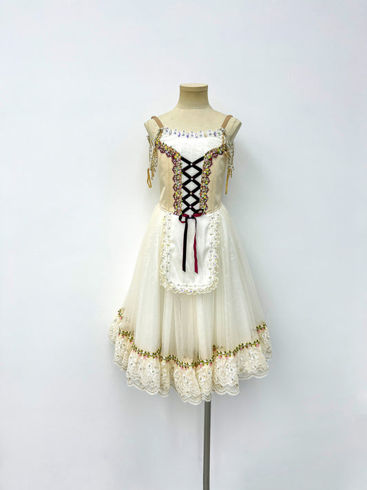 Ivory Peasant Ballet Dress