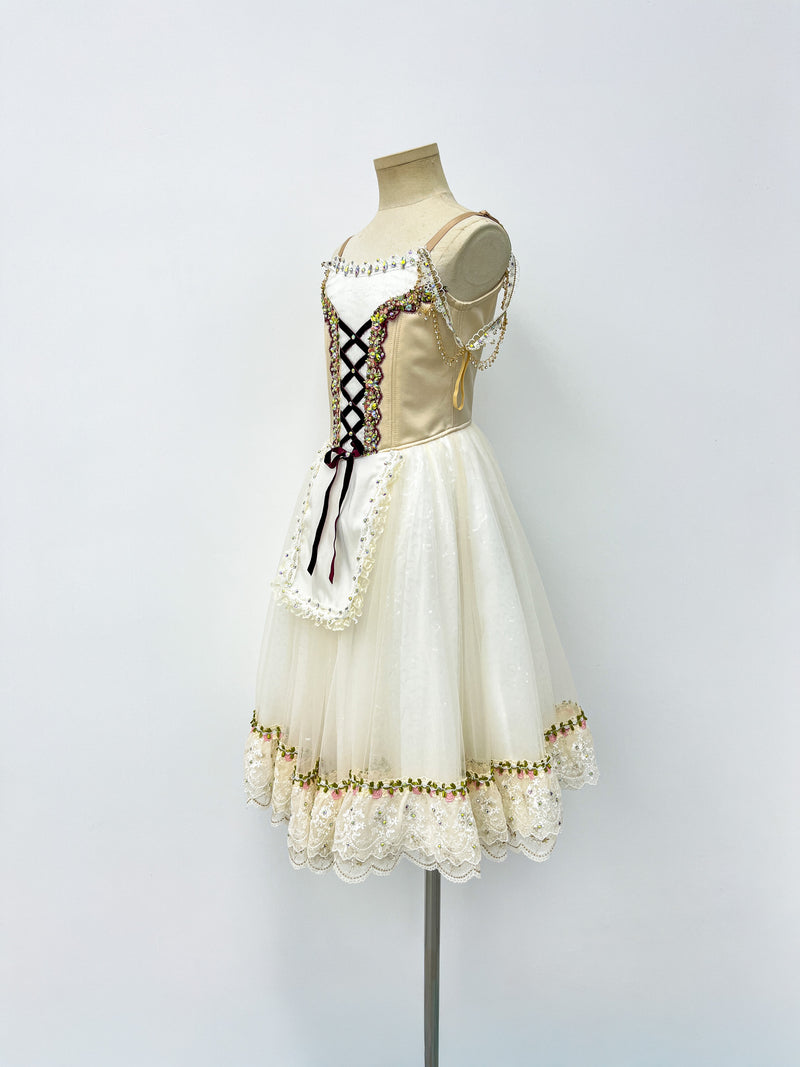 Ivory Peasant Ballet Dress