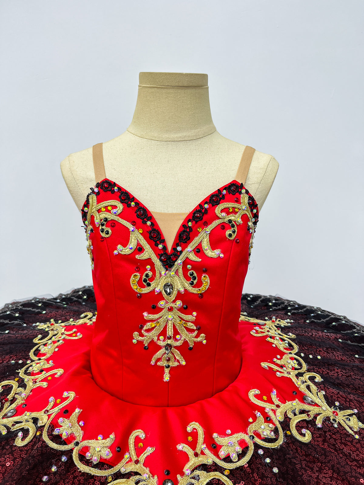 Scarlet Midnight Gold Classical Tutu