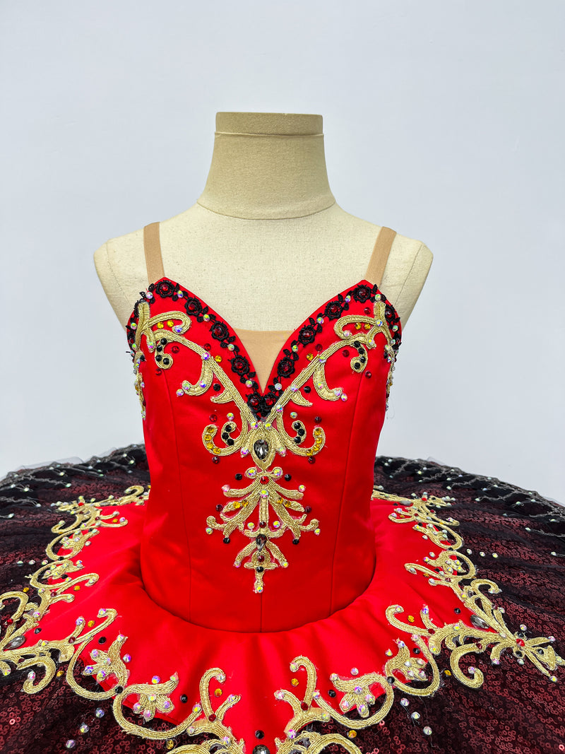 Scarlet Midnight Gold Classical Tutu