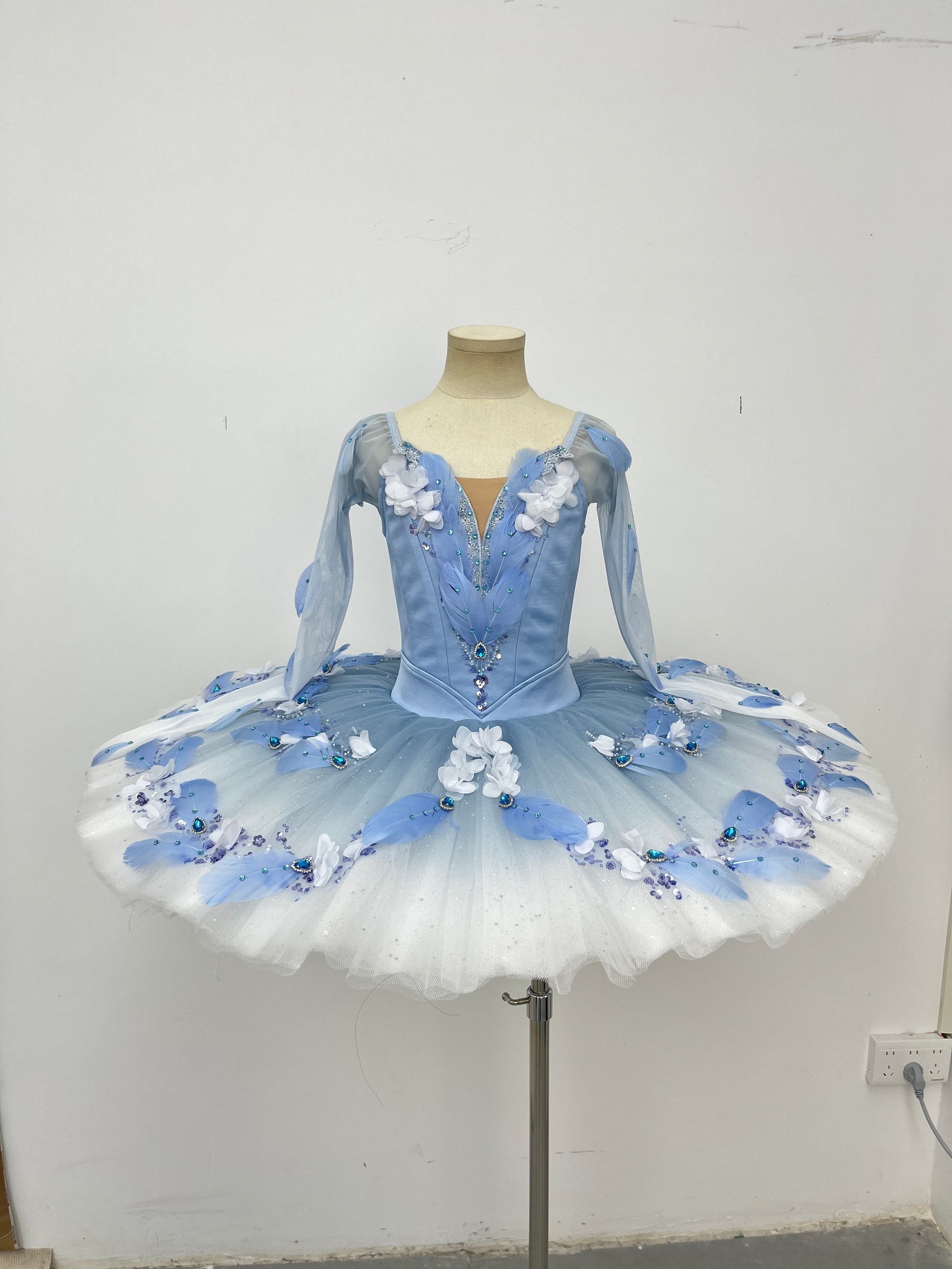 Blue Blossom Long-Sleeve Classical Tutu
