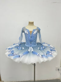 Blue Blossom Long-Sleeve Classical Tutu