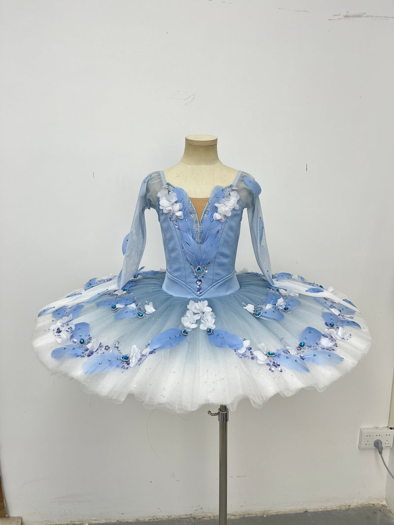 Blue Blossom Long-Sleeve Classical Tutu