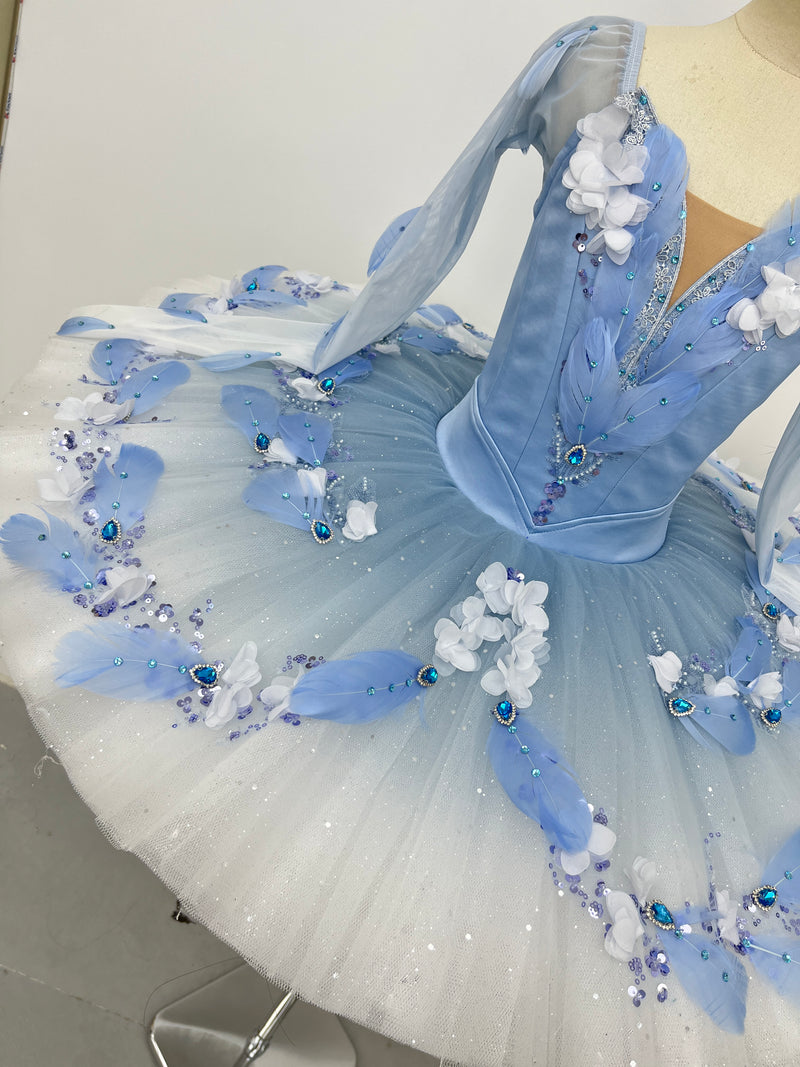Blue Blossom Long-Sleeve Classical Tutu