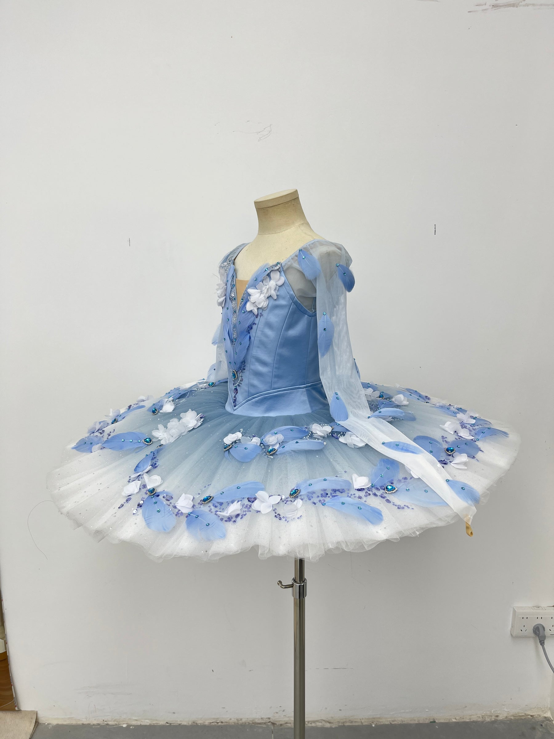 Blue Blossom Long-Sleeve Classical Tutu
