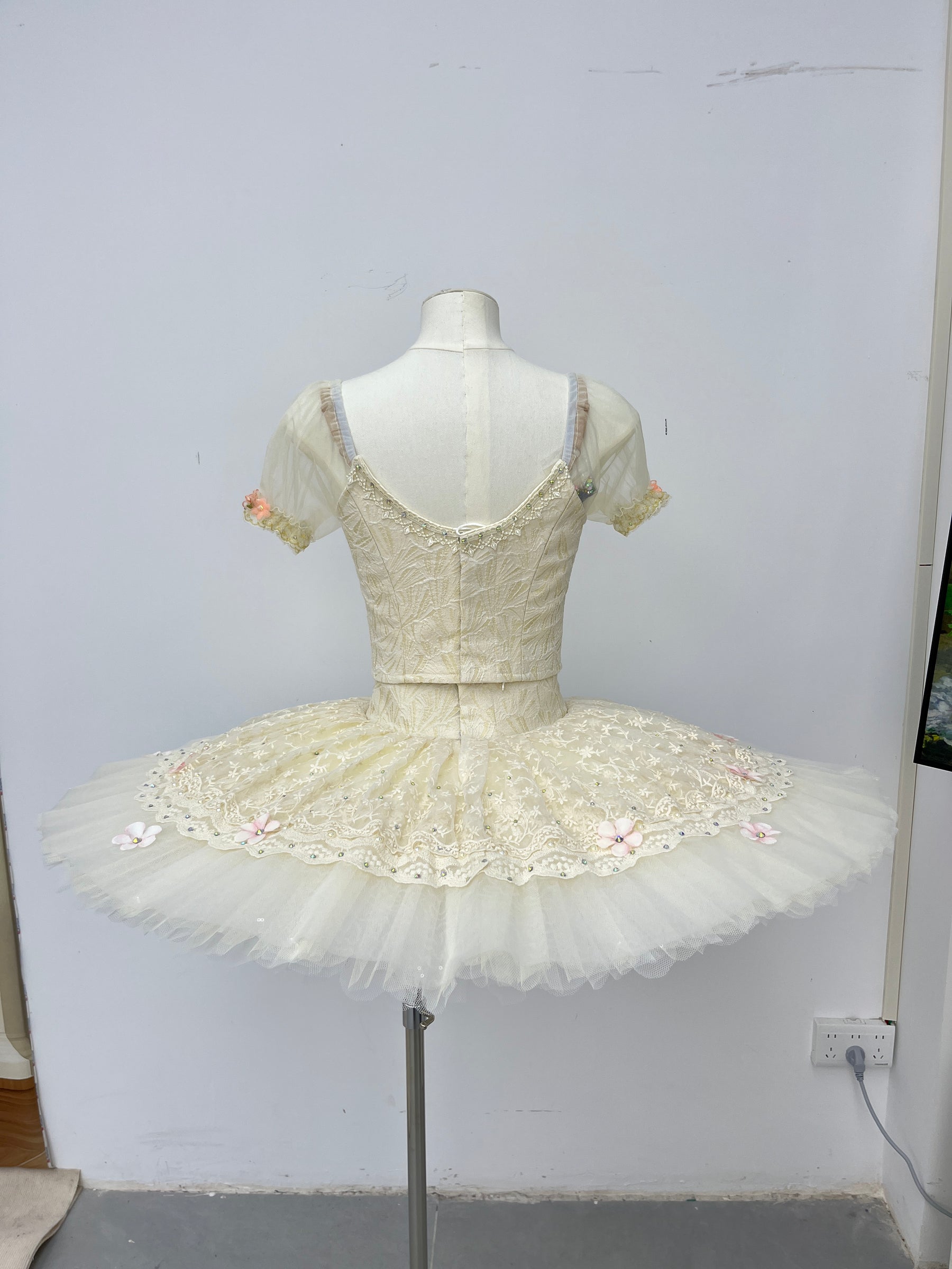 Ivory Blush Floral Classical Tutu