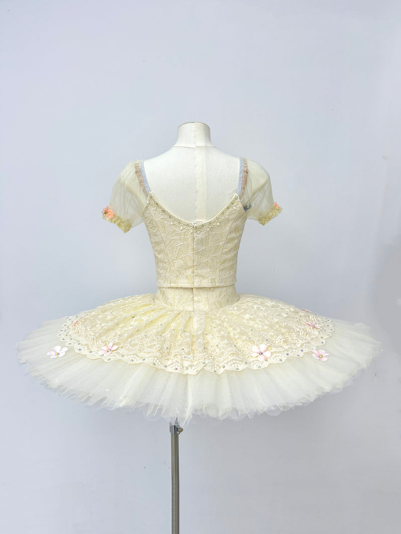 Ivory Blush Floral Classical Tutu