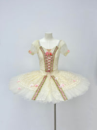 Ivory Blush Floral Classical Tutu