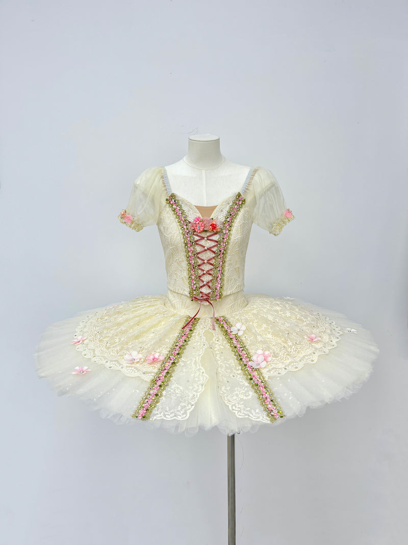 Ivory Blush Floral Classical Tutu