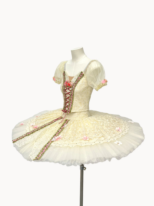 Ivory Blush Floral Classical Tutu