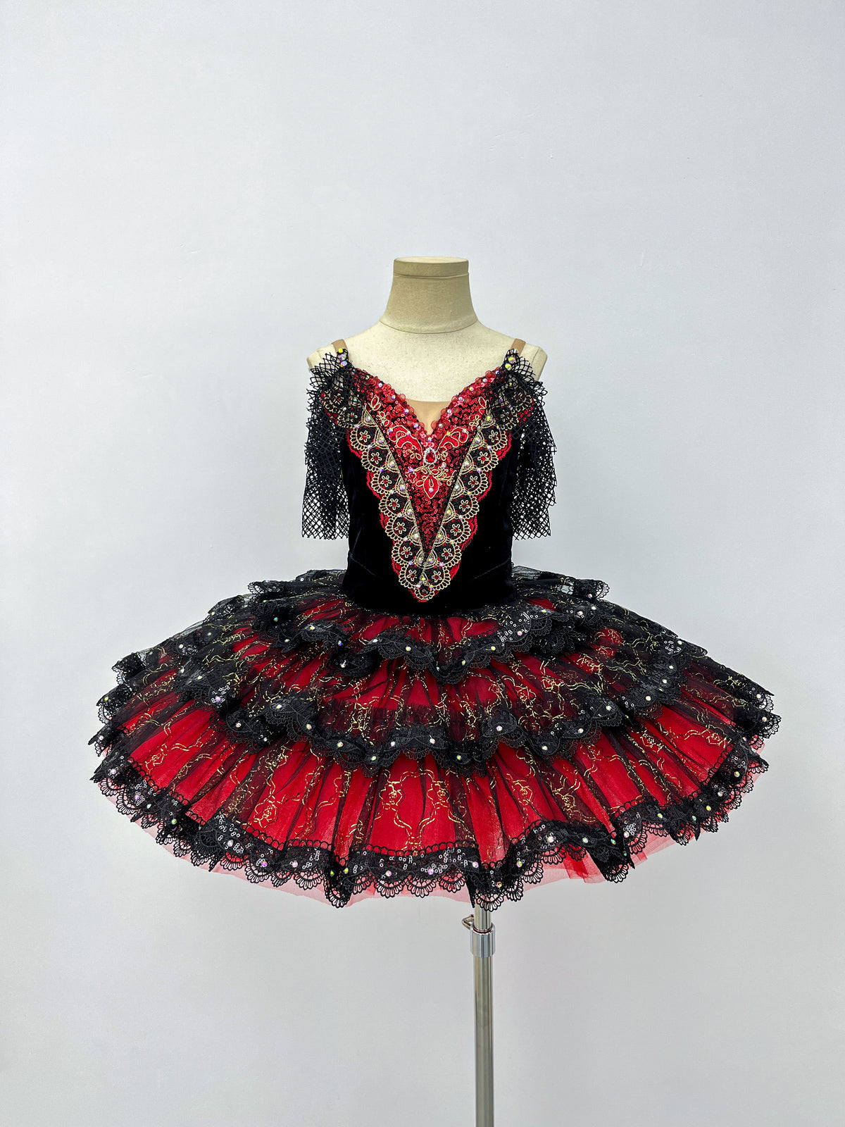 Crimson Noir Ruffle Classical Tutu V1 & V2