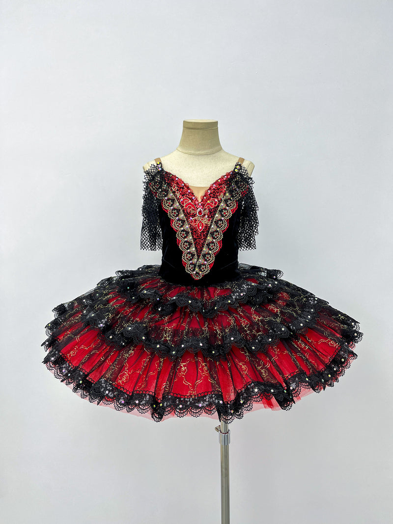 Crimson Noir Ruffle Classical Tutu V1 & V2