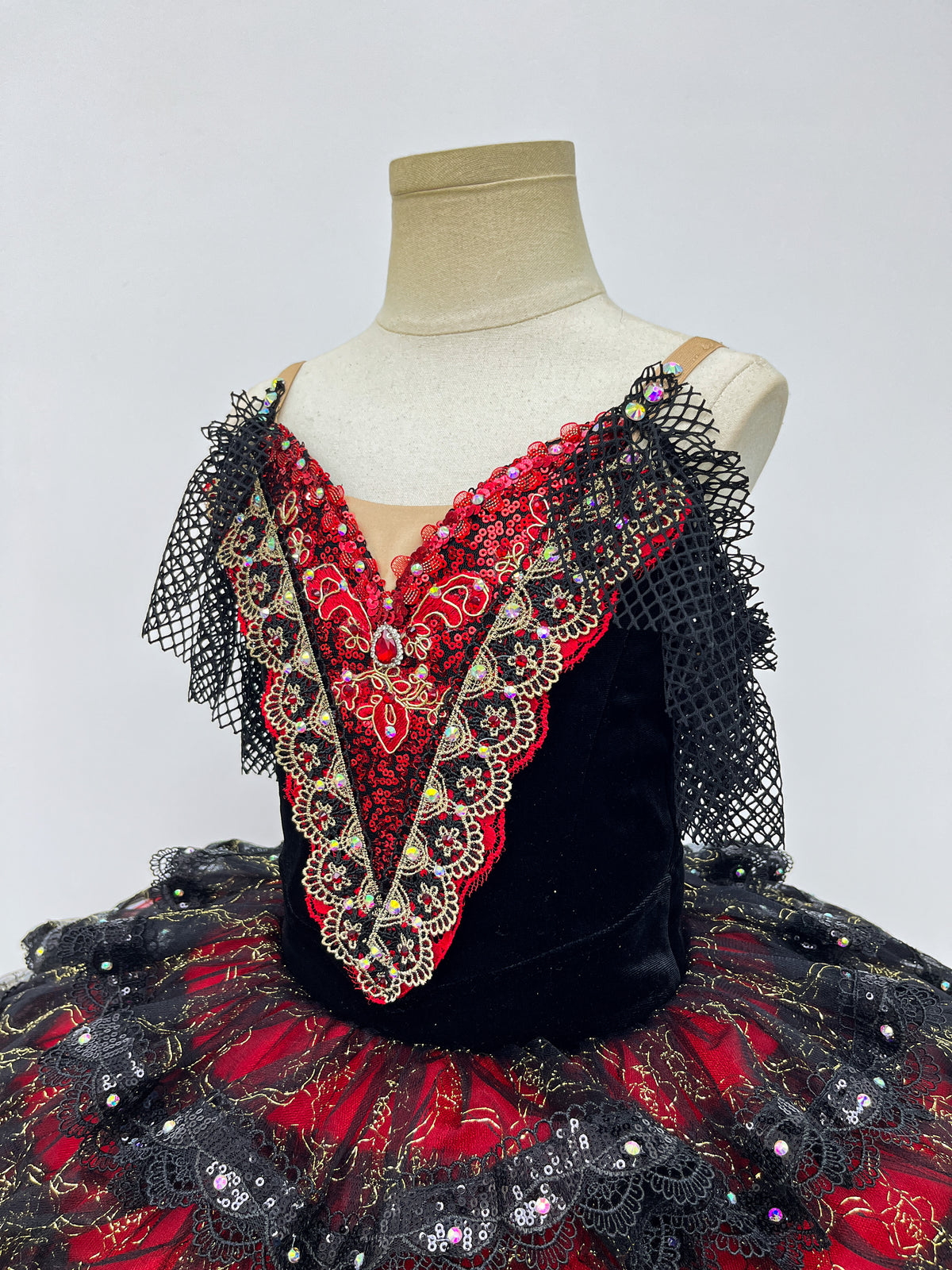 Crimson Noir Ruffle Classical Tutu V1 & V2