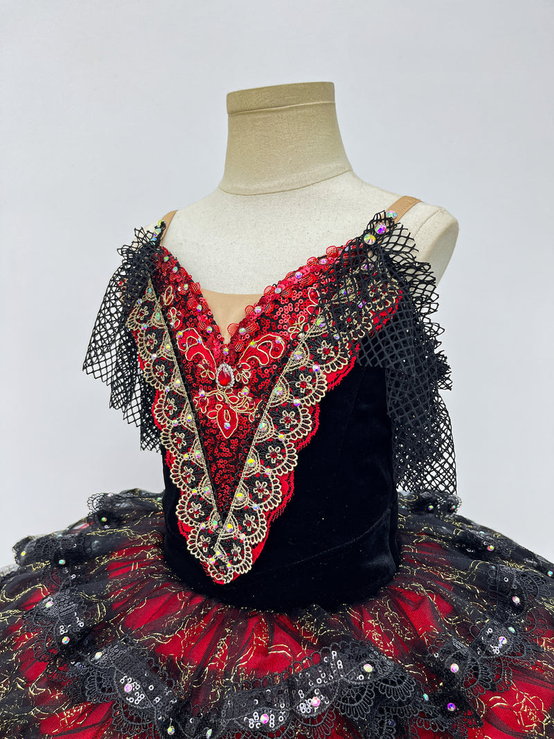Crimson Noir Ruffle Classical Tutu V1 & V2