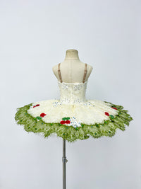 Ivory Emerald Rose Classical Tutu
