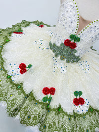 Ivory Emerald Rose Classical Tutu