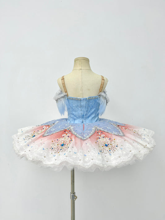 Classical Ice Blue Blush Petal Tutu
