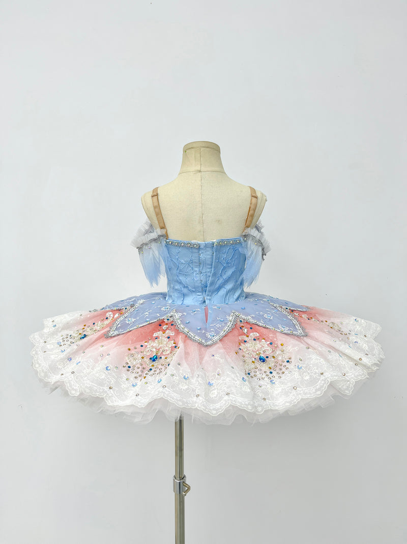 Ice Blue Blush Petal Classical Tutu