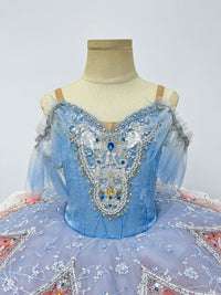 Ice Blue Blush Petal Classical Tutu