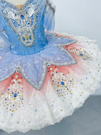 Ice Blue Blush Petal Classical Tutu