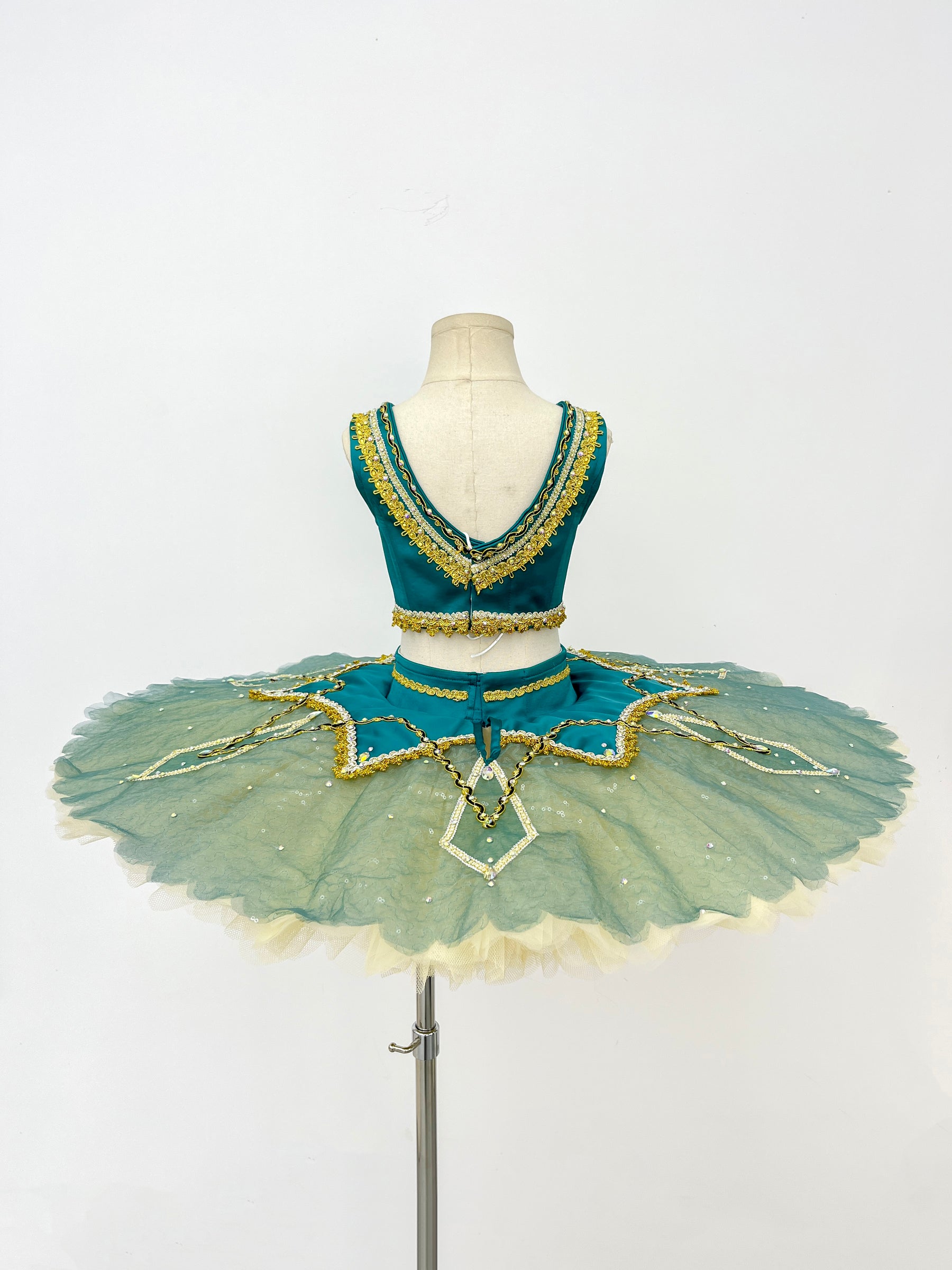 Teal Gold Arabian Classical Tutu