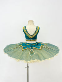 Teal Gold Arabian Classical Tutu